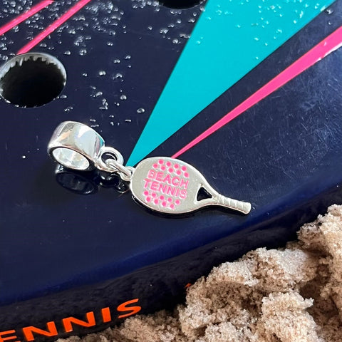 Berloque Raquete Beach Tennis Pink