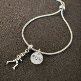 Pulseira fecho gravata corredora + RUN