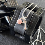 Colar Dumbbell + Kettlebell Rosa