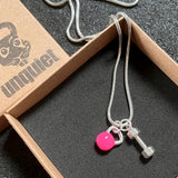 Colar Dumbbell + Kettlebell Pink