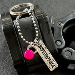 Chaveiro Unstoppable + Kettlebell Pink