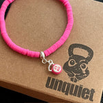 Pulseira de Borracha Pink com Kettlebell 25kg