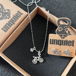 Conjunto Colar + Brinco Bike