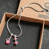 Pulseira Fecho Gravata Barra + Kettlebell Pink