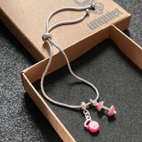 Pulseira Fecho Gravata Barra + Kettlebell Pink
