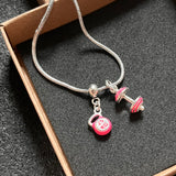 Pulseira Fecho Gravata Barra + Kettlebell Pink