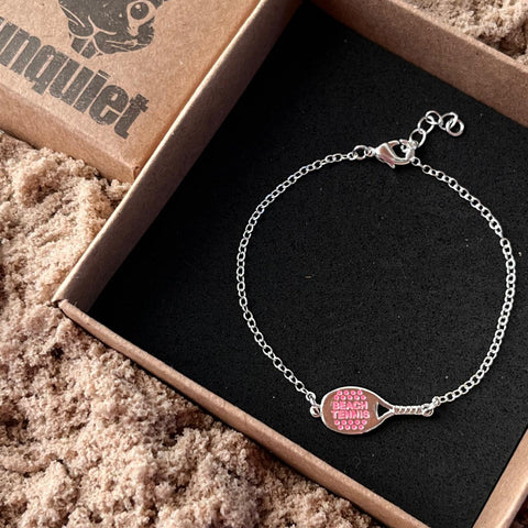 Pulseira Raquete Beach Tennis Pink