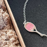 Pulseira Raquete Beach Tennis Pink
