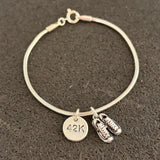 Pulseira Par de Tênis + 42K - Maratona