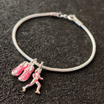 Pulseira Corredora + Par de Tênis Pink