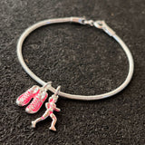 Pulseira Corredora + Par de Tênis Pink