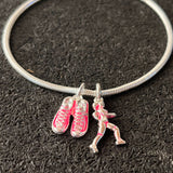 Pulseira Corredora + Par de Tênis Pink