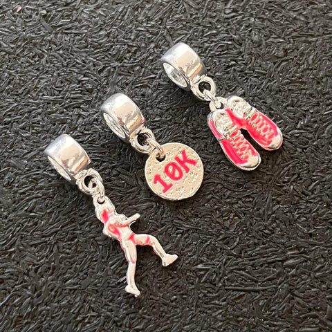 Trio Berloques Corrida 10K - Pink