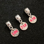 Trio de Berloques Corrida - Kms Pink