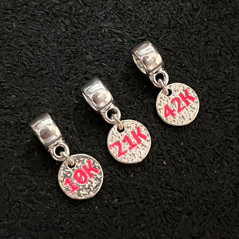 Trio de Berloques Corrida - Kms Pink
