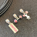 Trio Berloques Crossfit Snatch Pink