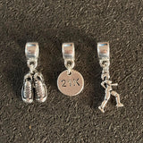 Trio de Berloques Corrida 1/2 Maratona