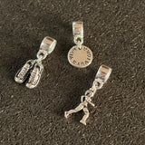 Trio de Berloques Corrida 1/2 Maratona