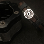 Pulseira Couro Anilha