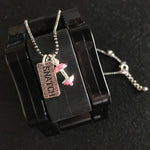 Colar Snatch + barra pink