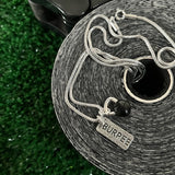 Colar Burpee + Kettlebell Preto