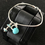 Pulseira Barra M + Kettlebell Turquesa