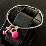 Pulseira Barra + Kettlebell Pink