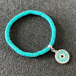 Dupla de Pulseiras Turquesa com Kettlebell e Anilha