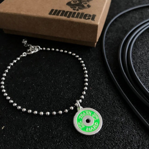 Pulseira anilha Verde Neon