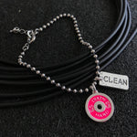 Pulseira Anilha Pink + Clean
