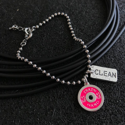 Pulseira Anilha Pink + Clean