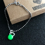 Pulseira Kettlebell Verde Neon