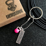 Chaveiro Lifestyle + Kettlebell Pink Neon
