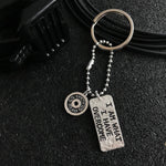 Chaveiro I am What I Have Overcome + Anilha