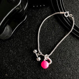 Pulseira Kettlebell Pink + Barra