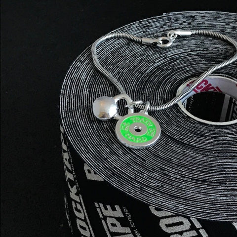 Pulseira Kettlebell com Anilha Verde Neon