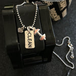 Colar Clean + Barra rosa / pink