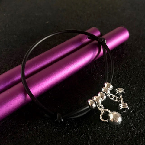 Pulseira de borracha Kettlebell + barra