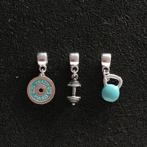 Trio de Berloques Cross Turquesa
