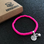 Pulseira de borracha Pink WOD + Kettlebell
