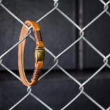 Pulseira couro caramelo