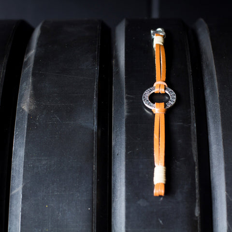 Pulseira couro Community / Lifestyle caramelo