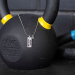 Colar Never Give Up - corrente bolinhas 1.5mm