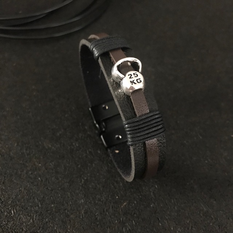 Pulseira Couro Kettlebell 25kg
