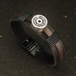 Pulseira Couro Anilha