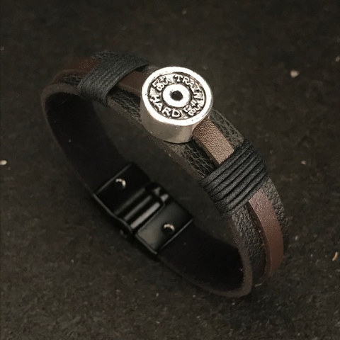 Pulseira Couro Anilha
