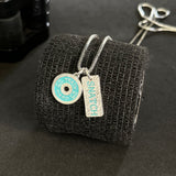 Colar anilha + Snatch Turquesa