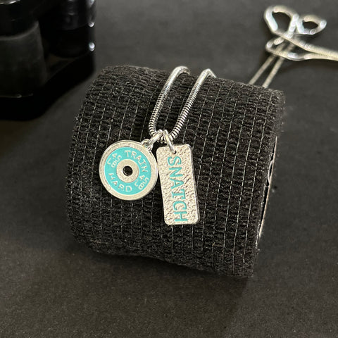 Colar anilha + Snatch Turquesa
